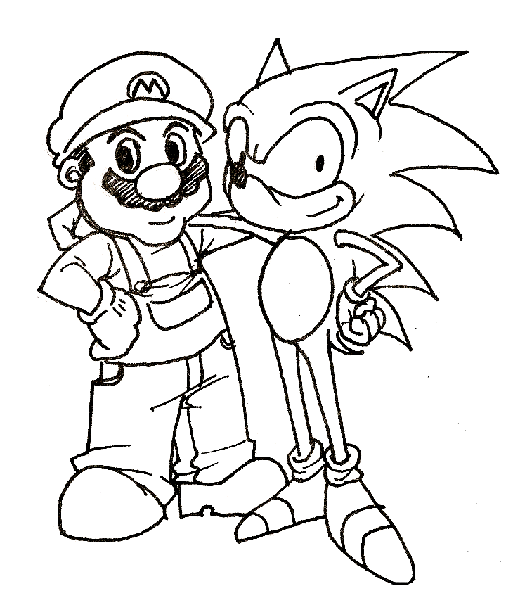 730x850 Sonic And Mario Coloring Pages Mario Bros Games Mario Bros