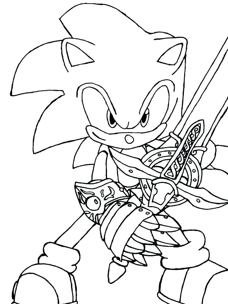 750x1000 Printable Sonic Coloring Pages Vanda