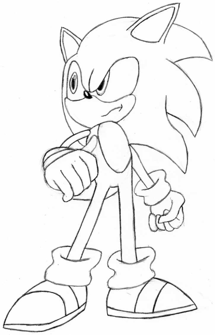 725x1130 Free Printable Sonic The Hedgehog Coloring Pages For Kids