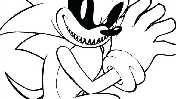 585x329 Sonic Coloring Pages The Power Of Super Sonic Coloring Pages Scary