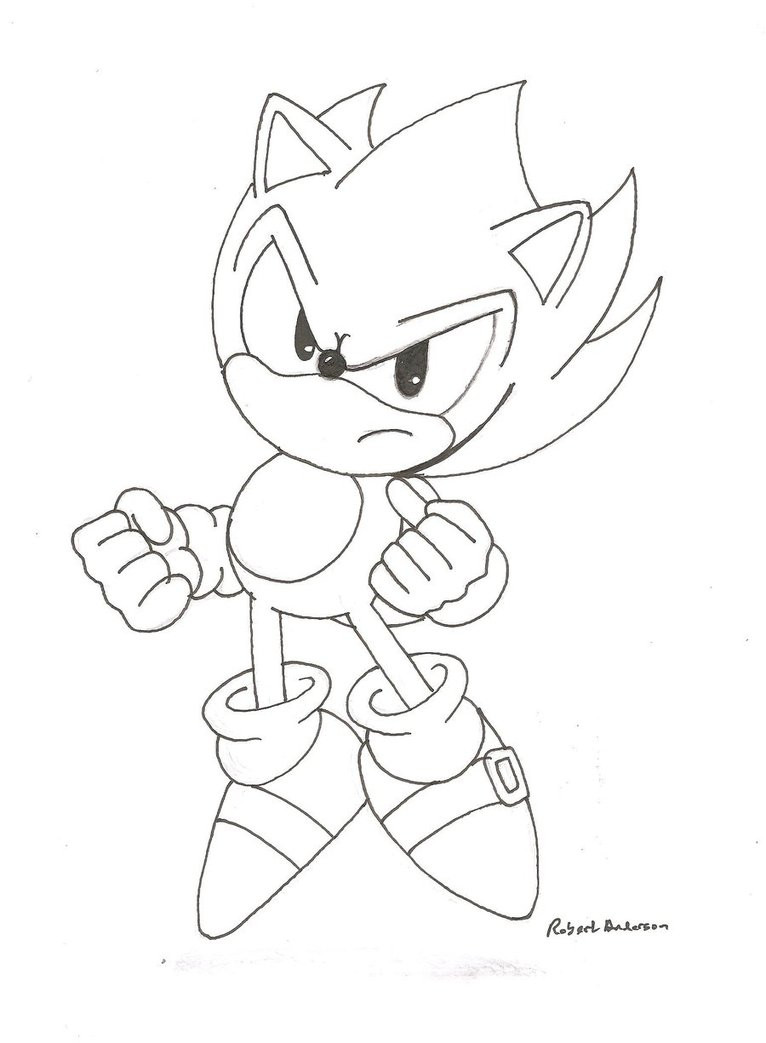 766x1043 Classic Super Sonic By Robie Chan On Ripping