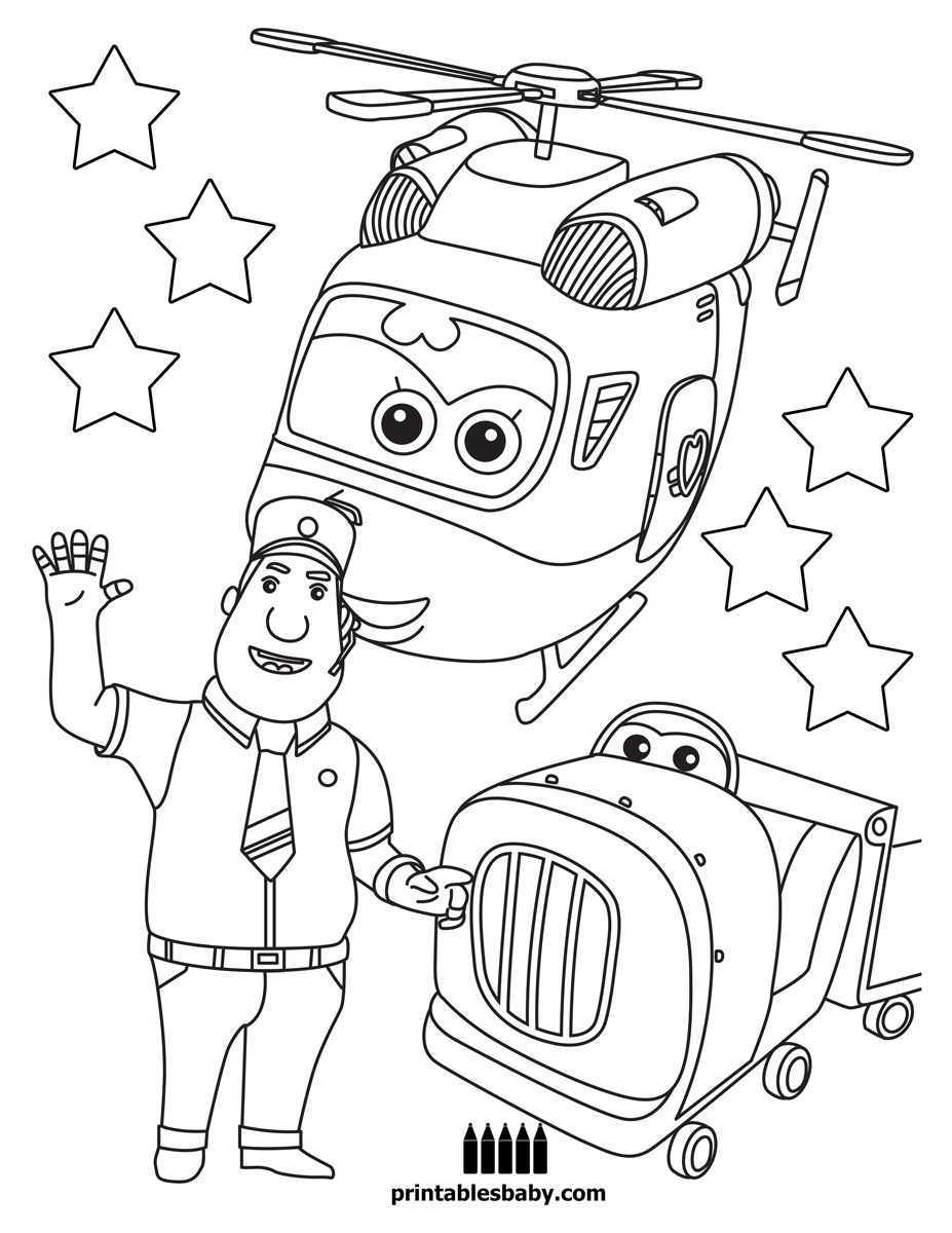Super Wings Coloring Pages