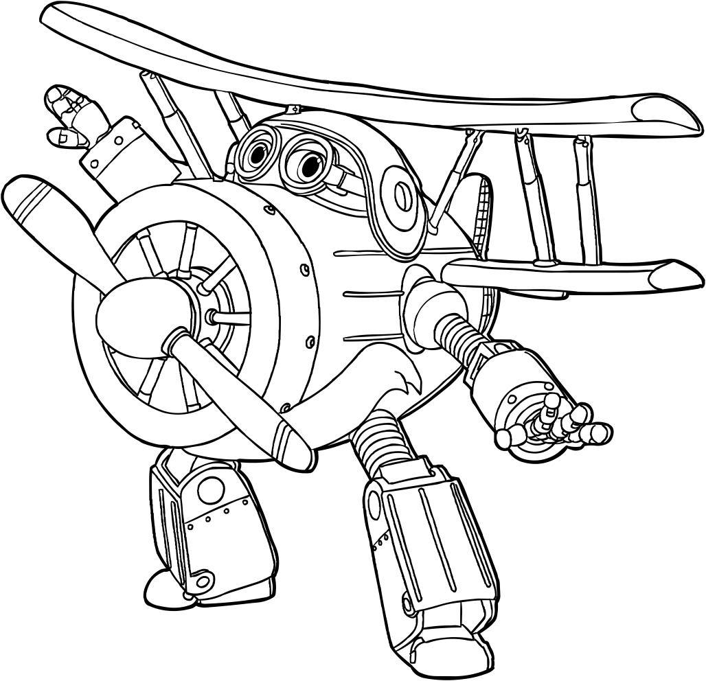 1028x992 Grand Albert Of The Super Wings Coloring Pages