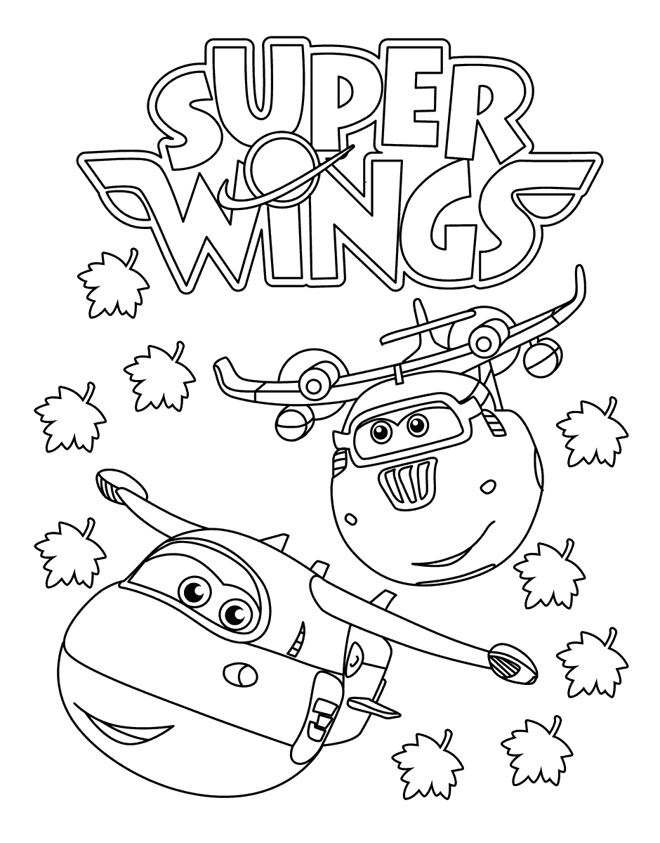 940x1200 Free Printable Super Wings Coloring Pages