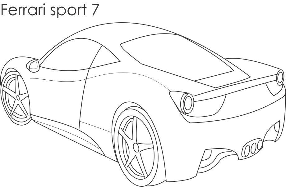 920x603 Super Cars Colouring Pages