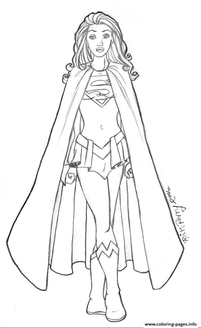 701x1139 Print Supergirl 12 Coloring Pages Coloring 4 Kids Dc Super