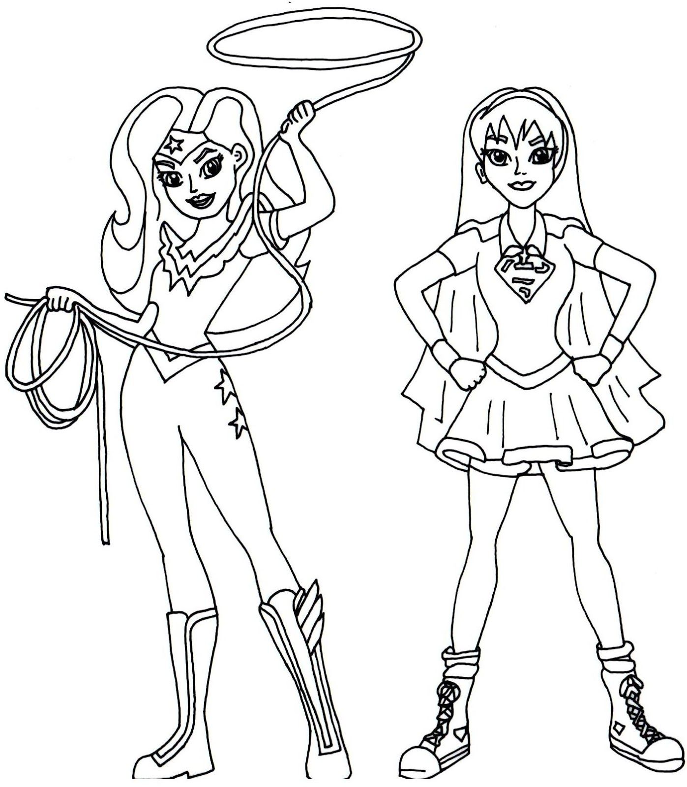 1397x1600 Free Printable Super Hero High Coloring Page For Wonder Woman