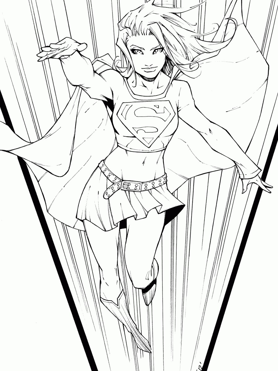 900x1200 Printable Coloring Pages Lego Batgirl Copy Supergirl Inside