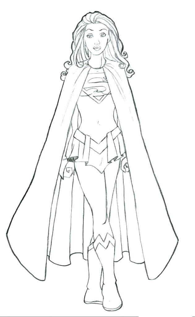 630x1024 Supergirl Coloring Pages Coloring Pages In Addition To Coloring