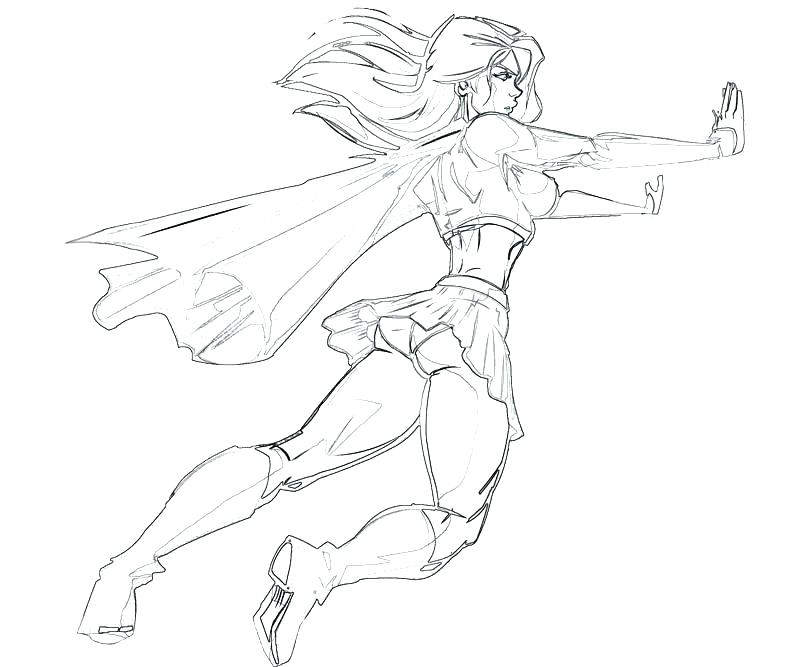 800x667 Supergirl Coloring Pages Marvelous Superwoman Coloring Pages