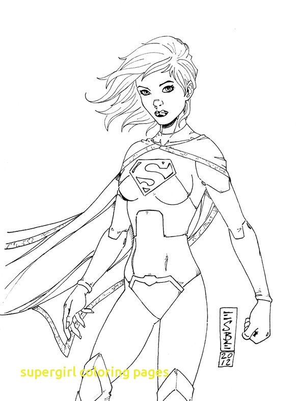 587x787 Supergirl Coloring Pages With Supergirl Coloring Pages Printable