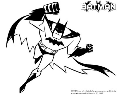 400x327 Transmissionpress Batman Super Hero Cartoon Coloring Pages