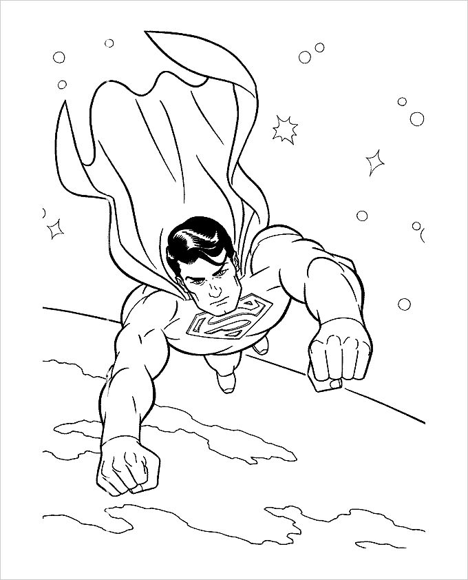 680x842 Superhero Colori Fabulous Superhero Coloring Pages For Kids