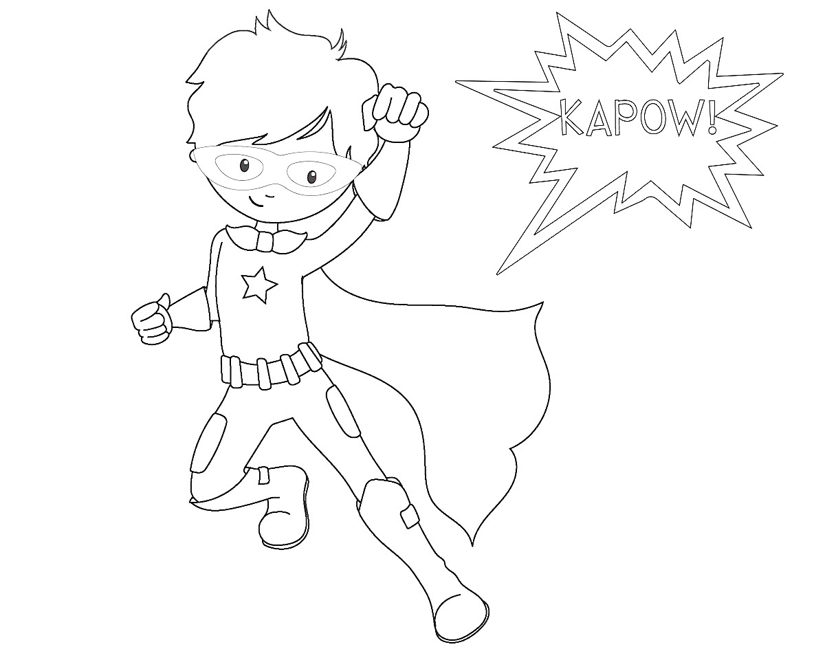 1200x960 Superhero Coloring Pages For Toddlers Coloring Page Show