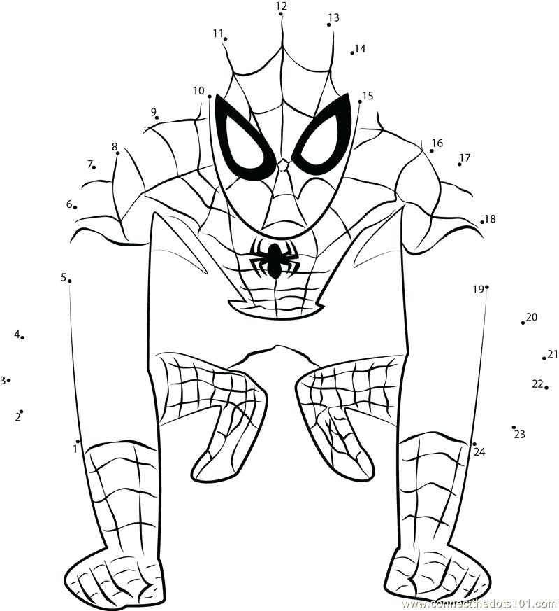 800x873 Halloween Coloring Pages Connect Dots Connect The Dots Superhero