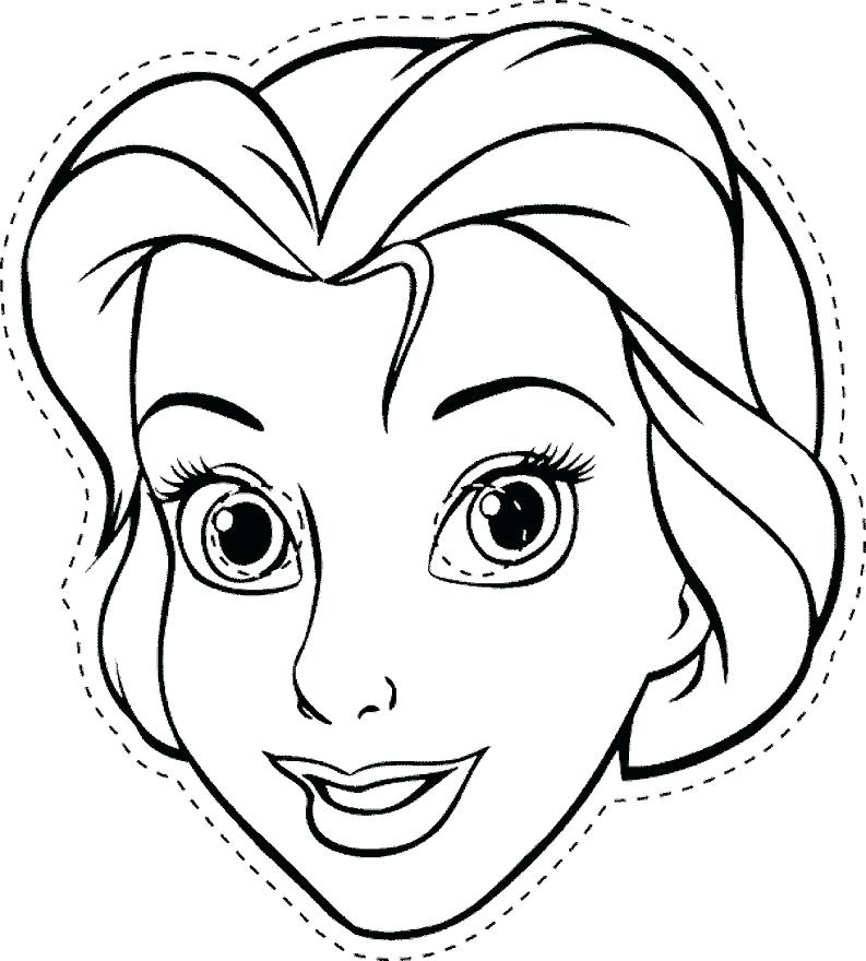 Superhero Mask Coloring Pages