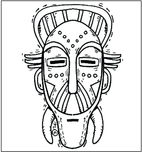 566x609 Mask Coloring Pages Mask Coloring Page Free Mask Coloring Pages