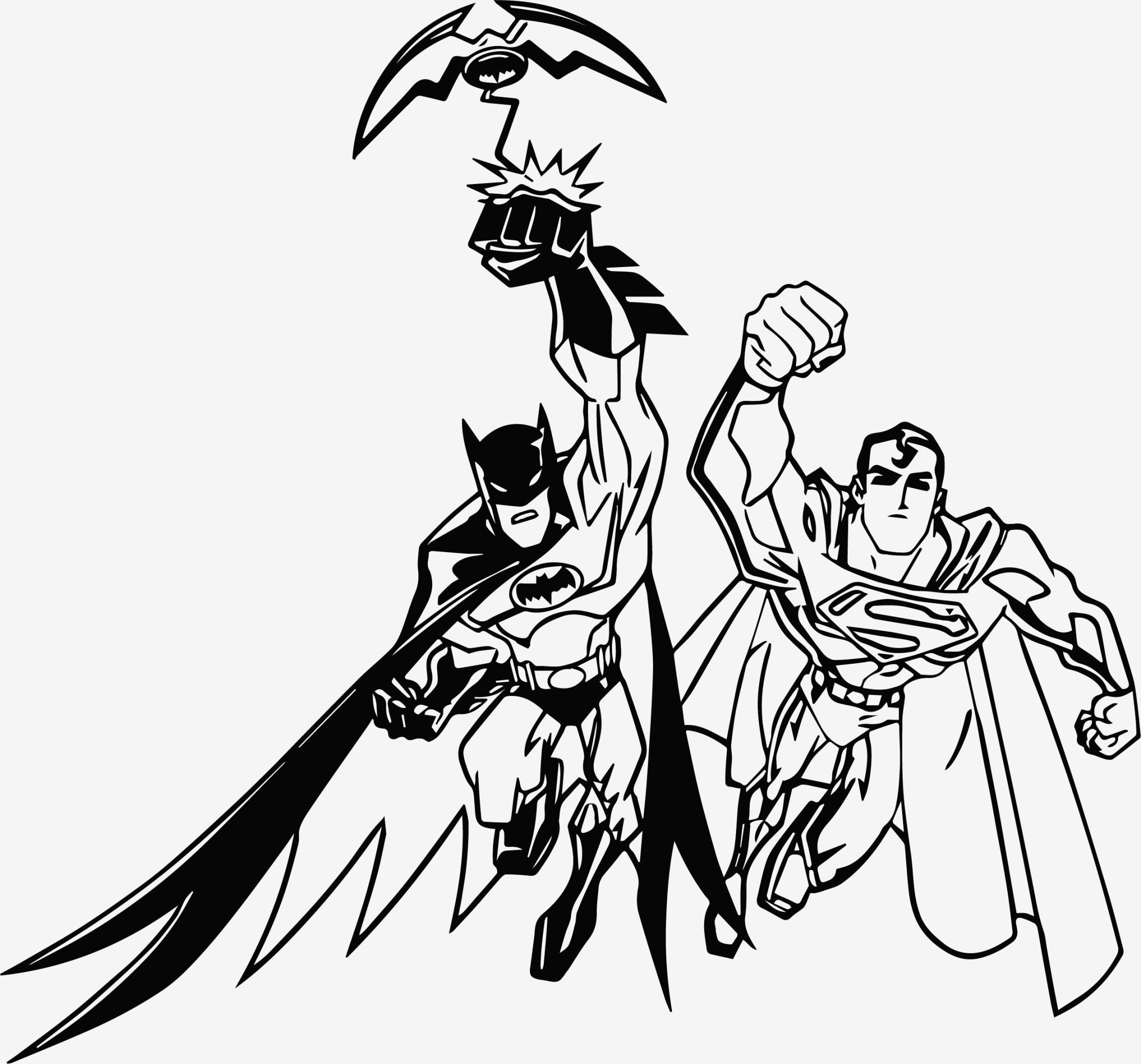 Superman Cartoon Coloring Pages