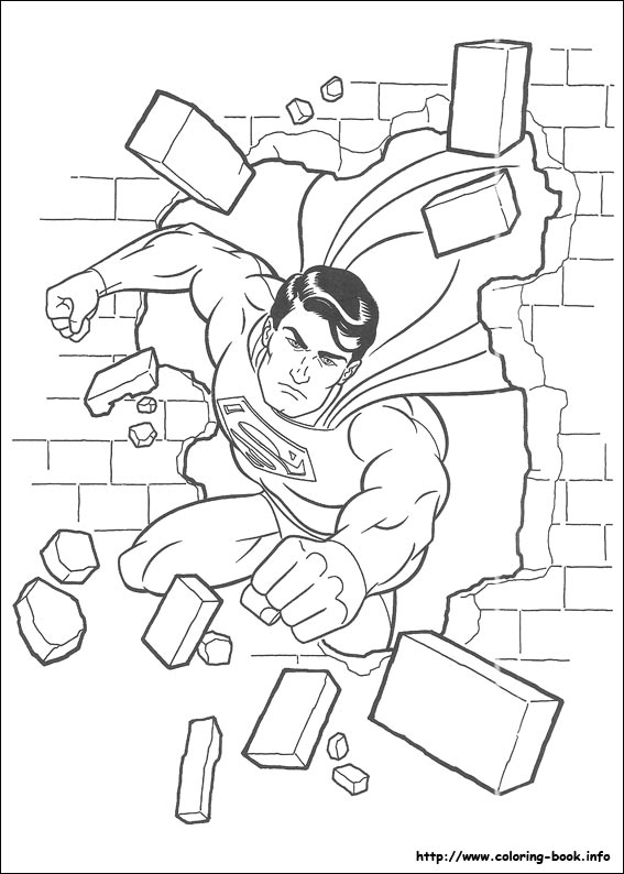 567x794 Superman Cartoon Pictures For Colouring Superman Coloring Pages