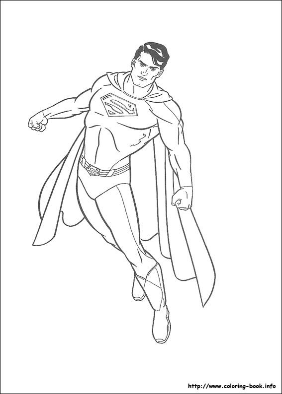 567x794 Superman Coloring Pages On Coloring