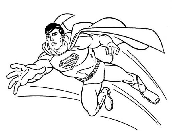 600x460 Amazing Superman Cartoon Coloring Pages Diy Coloring Page