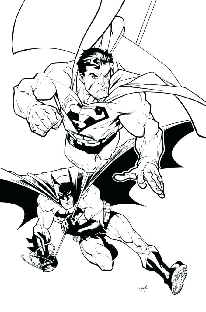 677x1024 Batman Vs Superman Coloring Pages 11