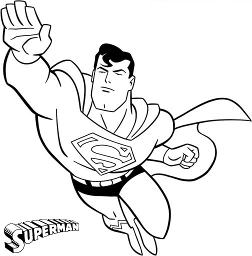 504x512 Best Superman Free Coloring Pages Free 2361 Printable