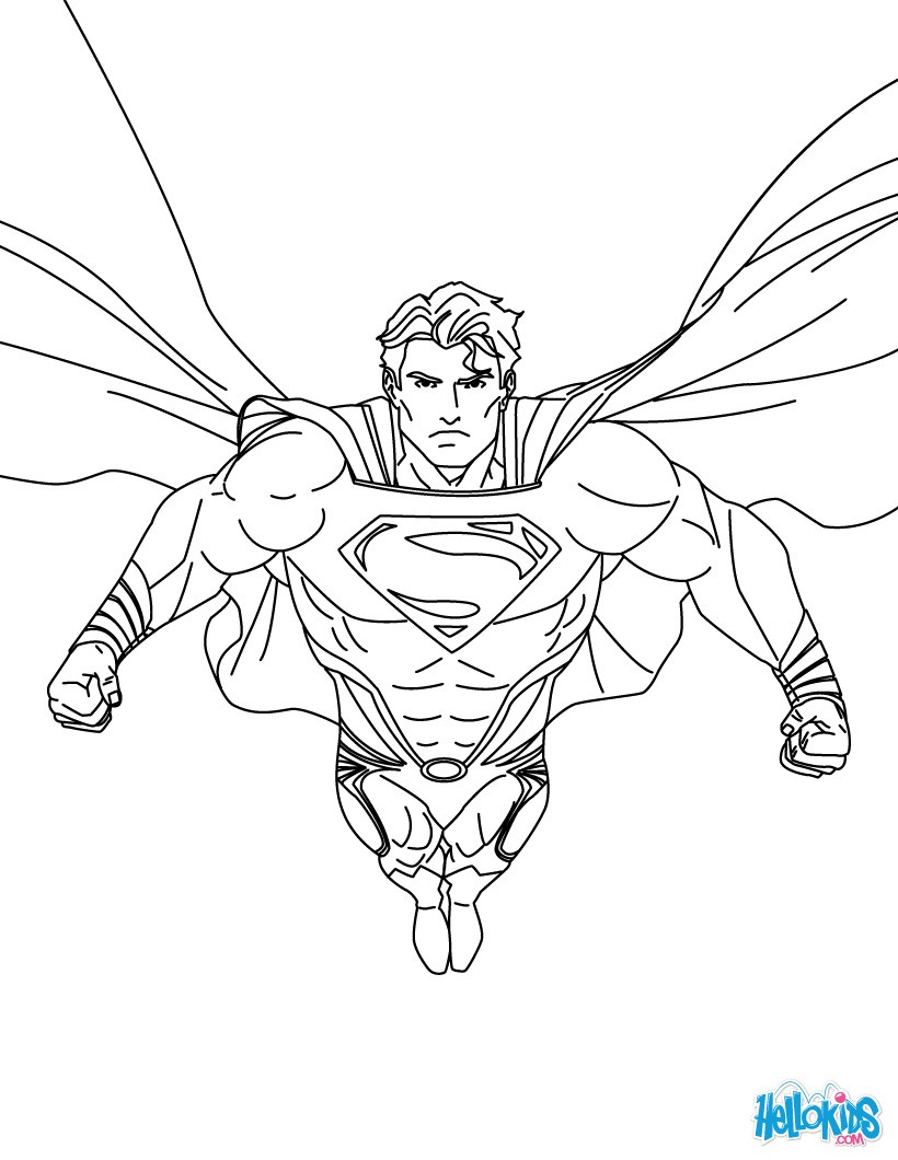 820x1060 Superman Printing And Drawing Coloring Pages