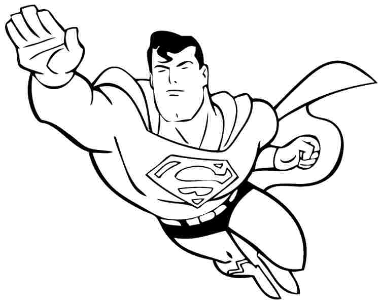 751x600 Plain Ideas Superman Coloring Pages Kids Coloring Pages Coloring