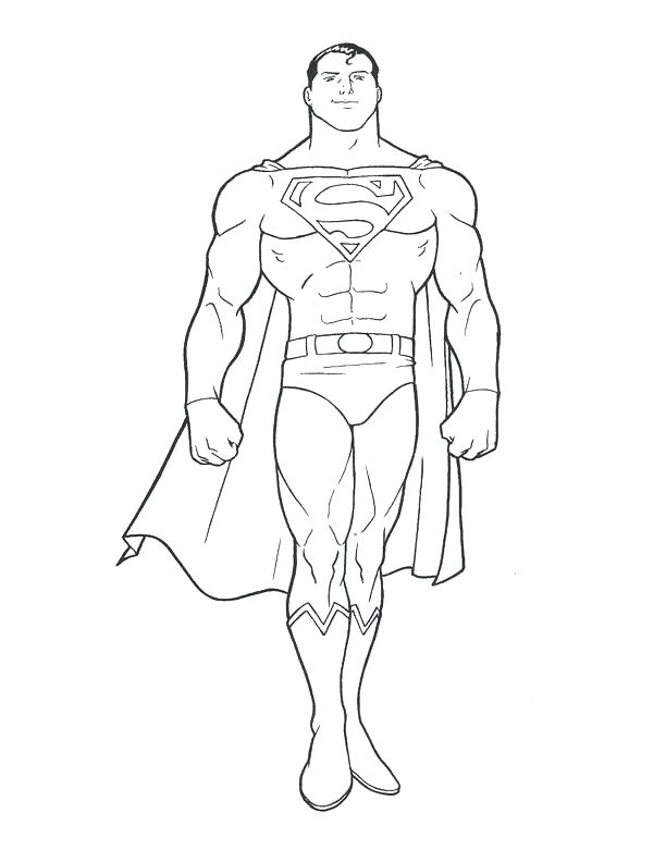 612x792 Printable Superman Coloring Pages Free Printable Superman Coloring
