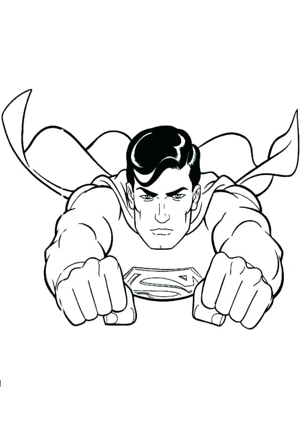 600x840 Superman Coloring Pictures To Print Printable Coloring Superman