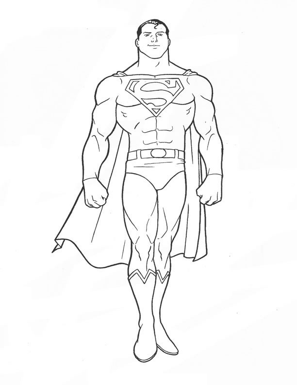 612x792 Fresh Inspiration Superman Coloring Pages Free Printable For Kids
