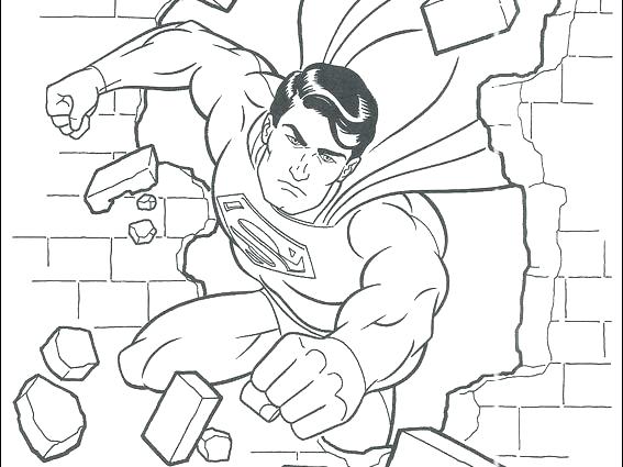 567x425 Superman En Color Superman En Color Superman Color Page Superman