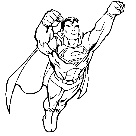 450x450 Dessin Superman 2 A Colorier Superman 2