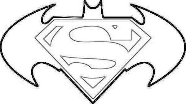 600x337 Superman Logo Coloring Pages Superman Logo Coloring Pages