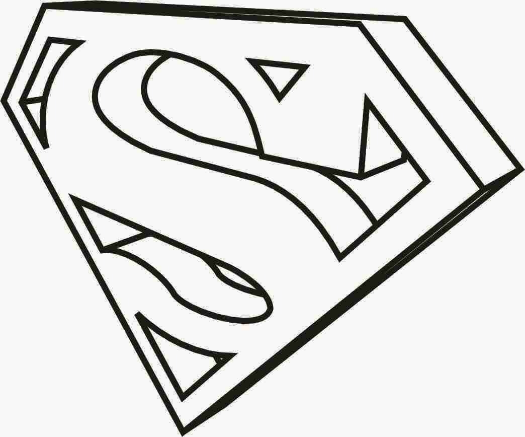 1044x868 New Superman Logo Coloring Pages Free Coloring Pages Download