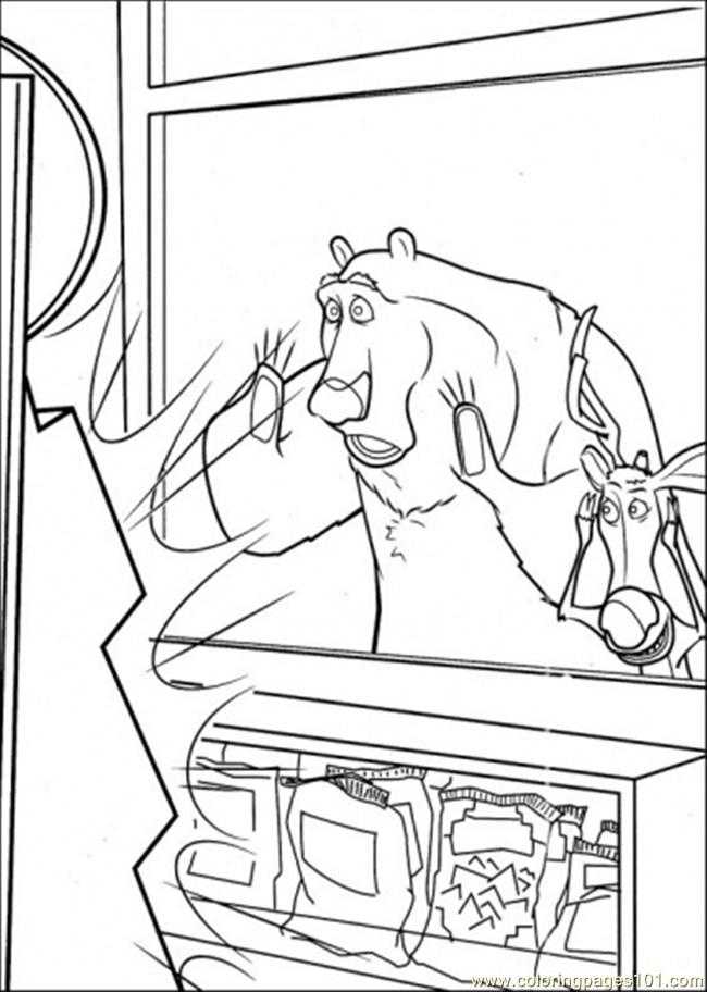 Supermarket Coloring Page