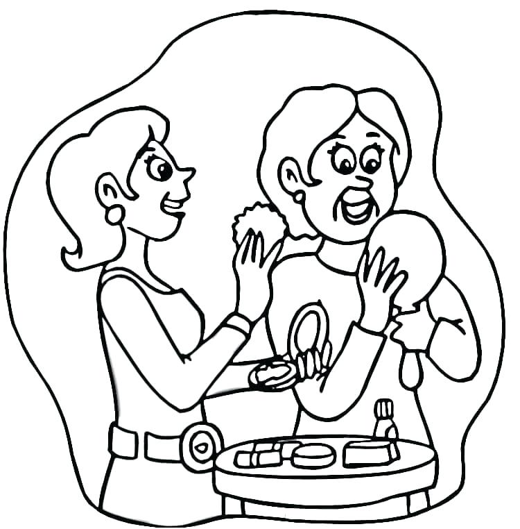 750x762 Shopping Coloring Pages Make Up Shopping Coloring Page Supermarket