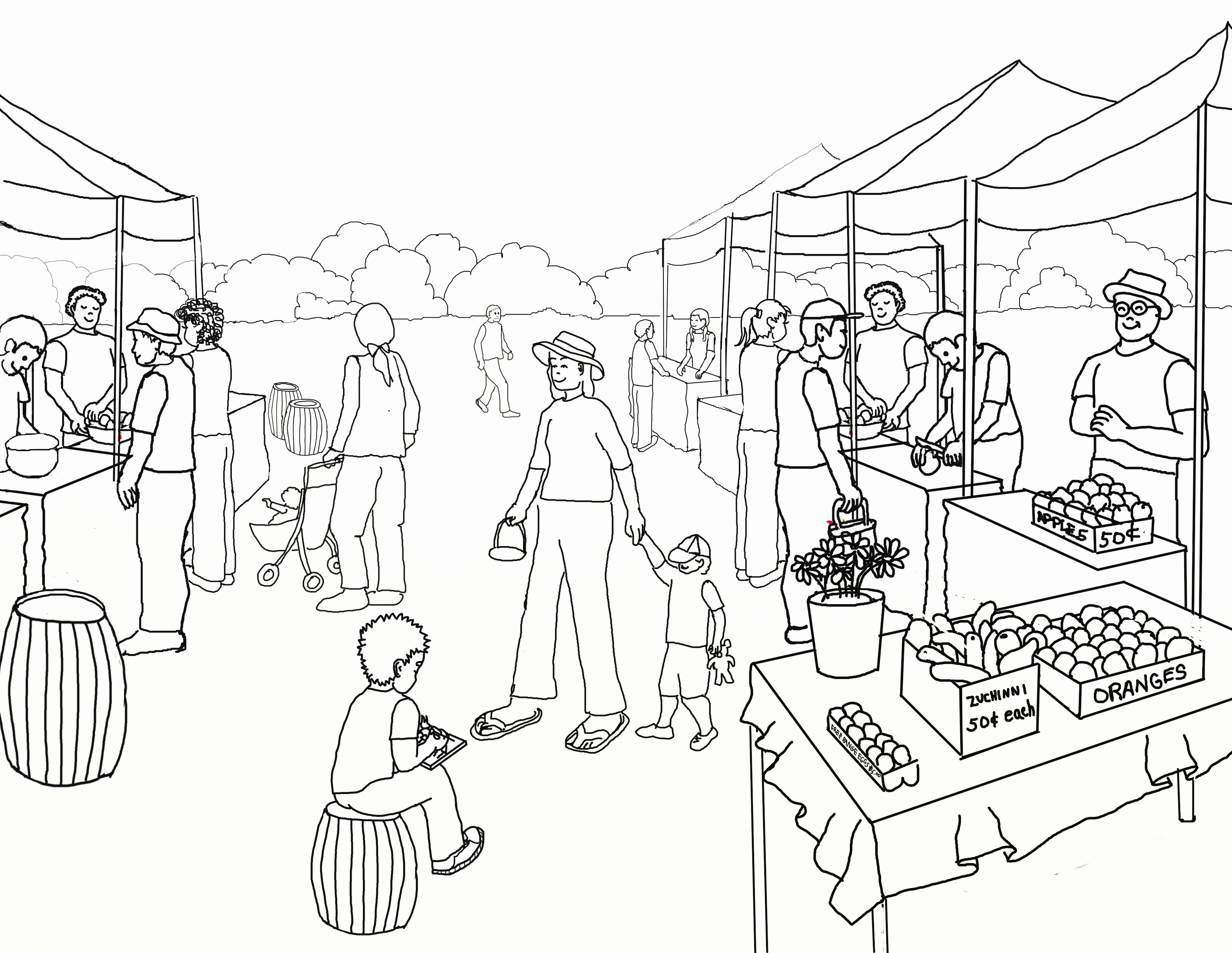 3300x2553 Supermarket Coloring Pages Christmas Food Coloring Page Ohmygirl.us