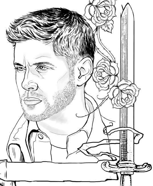 537x655 Supernatural Coloring Page Dean Winchester Coloring Pages