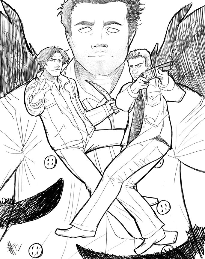 684x864 Supernatural coloring pages Supernatural
