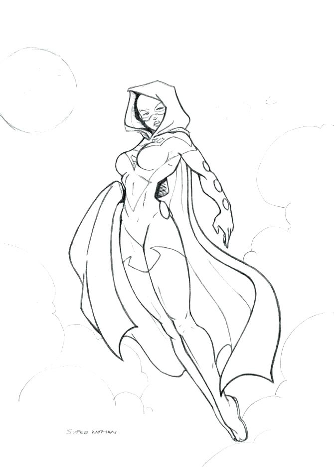 Superwoman Coloring Pages