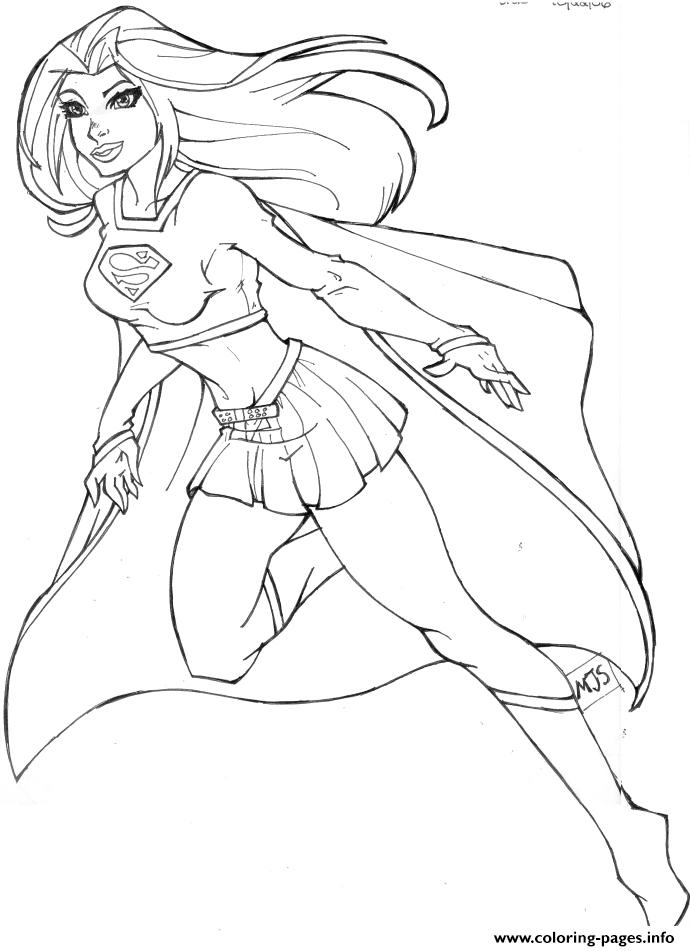 690x951 Print Supergirl 2 Coloring Pages Coloring 4 Kids Dc Super