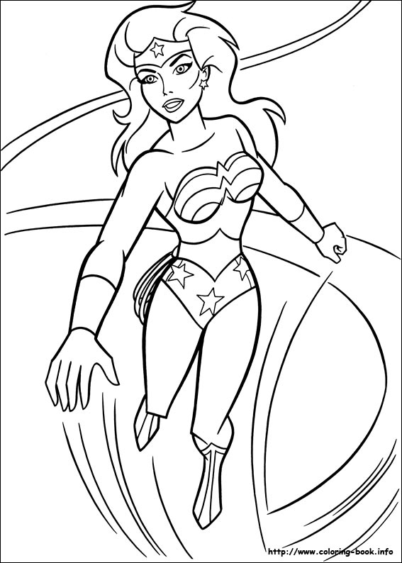 567x794 Superwoman Coloring Page