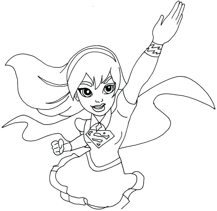 736x715 Superwoman Coloring Pages Coloring Pages Free Printable Super Hero