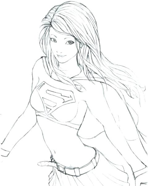 479x600 Superwoman Coloring Pages Superwoman Colouring Pages Superman