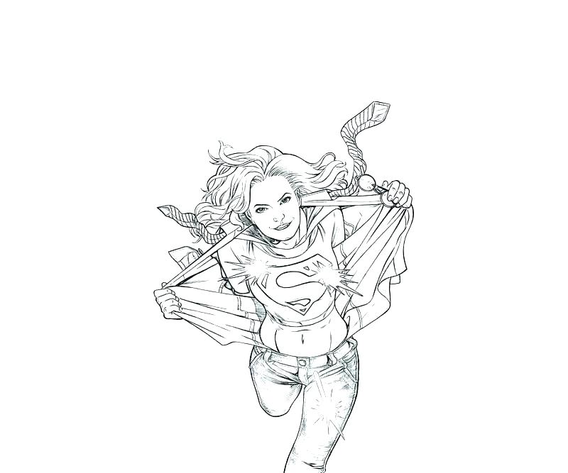 800x667 Superwoman Coloring Pages