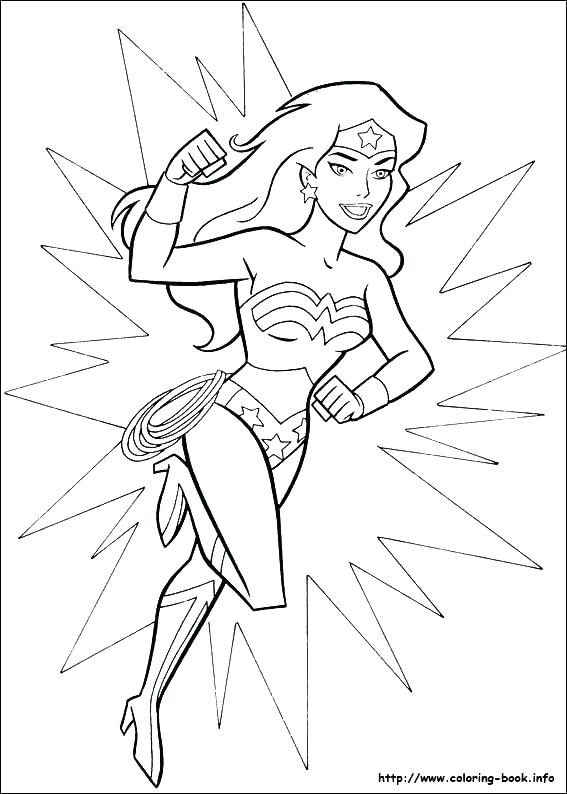 567x794 Good Coloring Pages And Pics Of Superhero In Superwoman Plans As