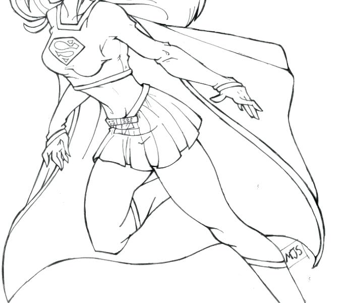 678x600 Marvelous Superwoman Coloring Pages Colouring Pages Superman