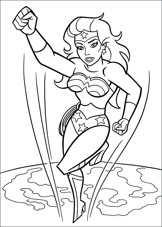 567x794 Marvelous Superwoman Coloring Pages Wonder Woman Coloring Sheet